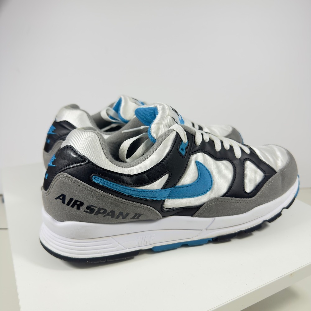 Nike Air Span II Recrafted Mens Size 11 Grey Blue White AH8047-001 Sneakers - Picture 7 of 15